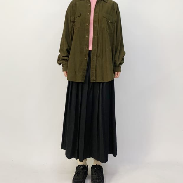 베네통 코듀로이 셔츠