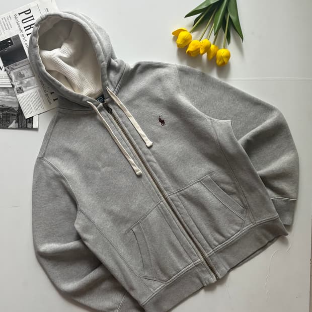Polo 폴로랄프로렌 멜란지 그레이 후드티