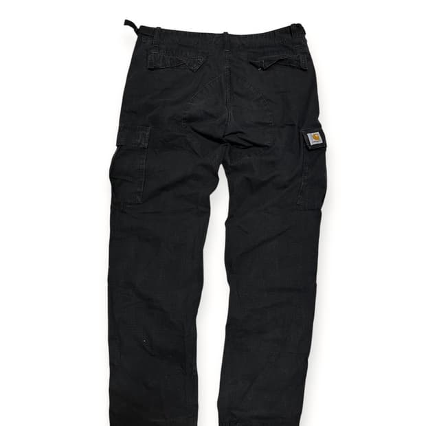 칼하트 WIP 블랙 카고 팬츠