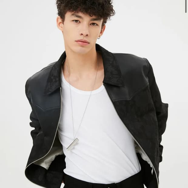 문선 플로럴 블루종 유니섹스