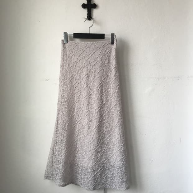 Lace long skirt