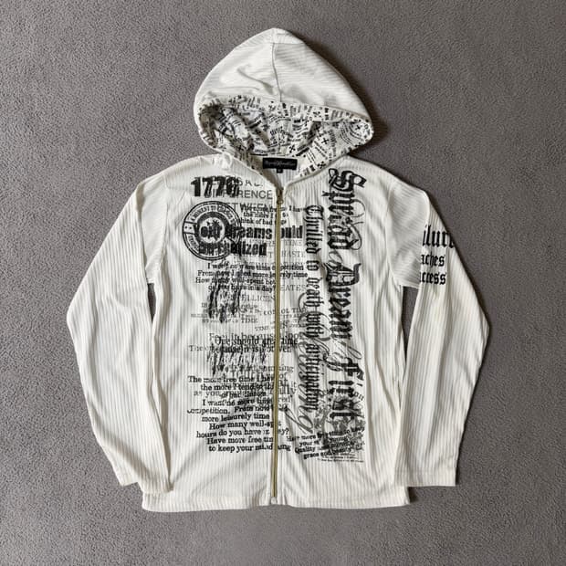 Y2k lettering hoodie