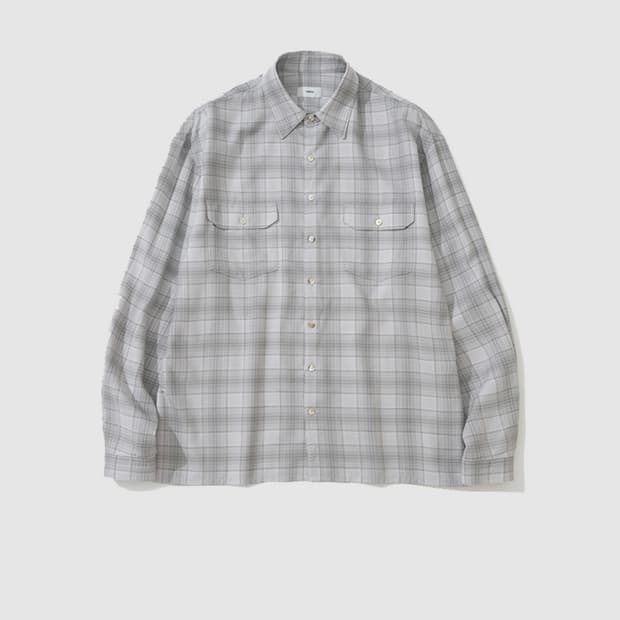 마이라이브러리 310 라이트 울 체크셔츠