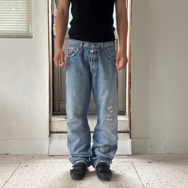 Levi’s 501 빈티지 워싱 데님 팬츠