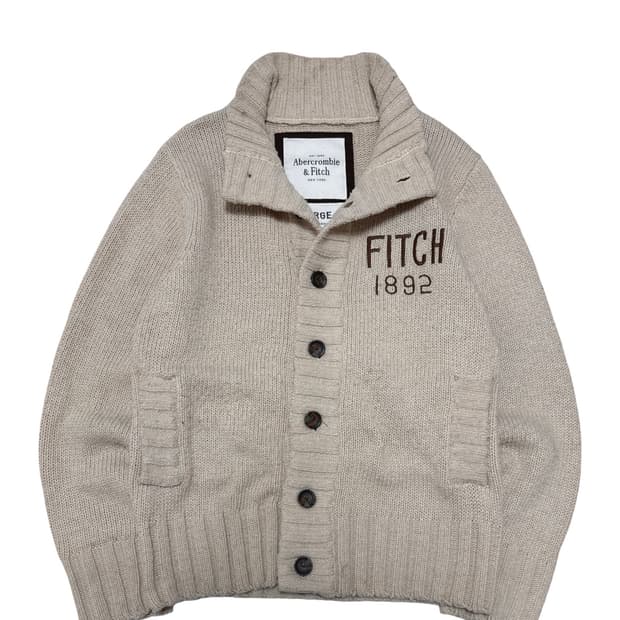 아베크롬비 인디언 베이지 니트 가디건