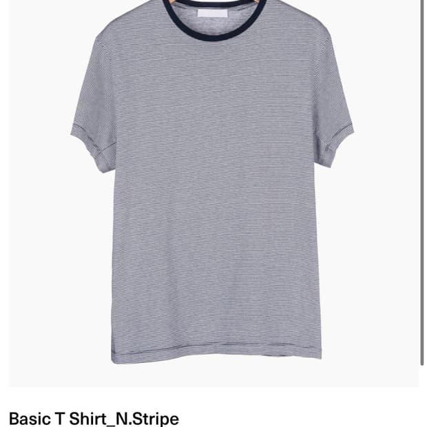 (48) 아이엘 Basic T Shirt_N.Stripe 