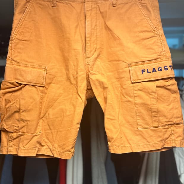 FLAGSTUFF X 뷰티앤유스 오렌지 카고 쇼츠 L