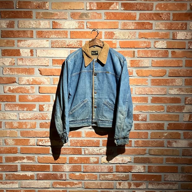 70s USA 빈티지 랭글러 데님 셰르파 자켓