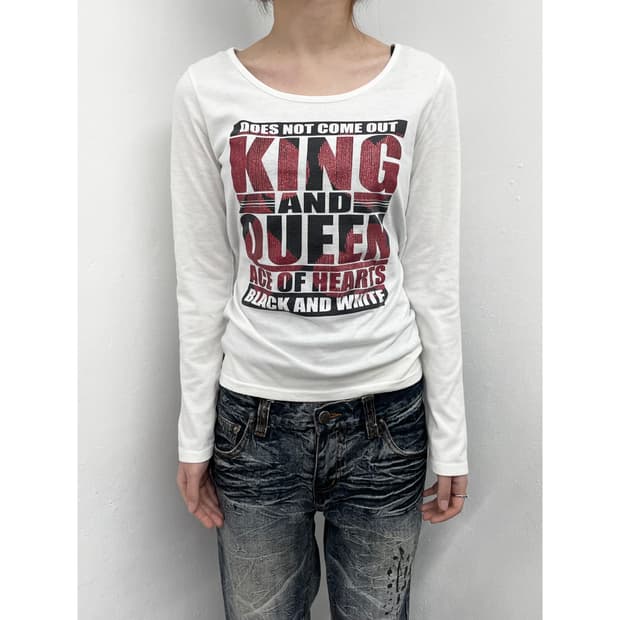 펑크 글리터 레터링 슬리브