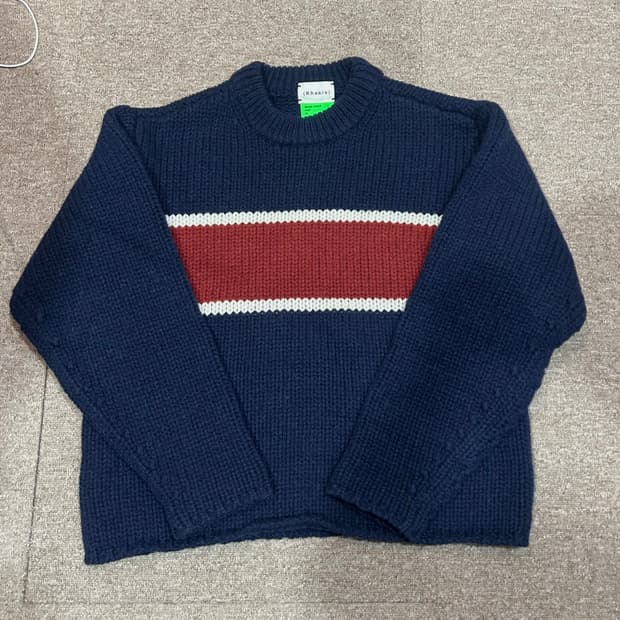 카키스 빅 보더 스트라이프 니트 M