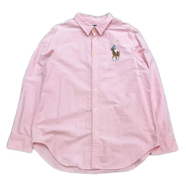 💗폴로 랄프로렌 빅포니 파스텔 핑크 솔리드 셔츠💗