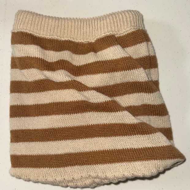 빈티지 스트라이프 넥워머