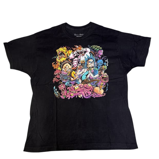 빈티지 릭 앤 모티 Rick and Morty 그래픽 티셔츠 XL