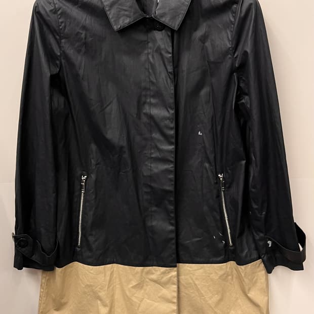 DKNY 컬러 블록 트렌치 코트 S