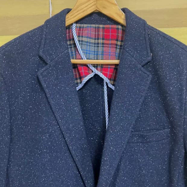 헤지스골프 남성 울저지자켓 100