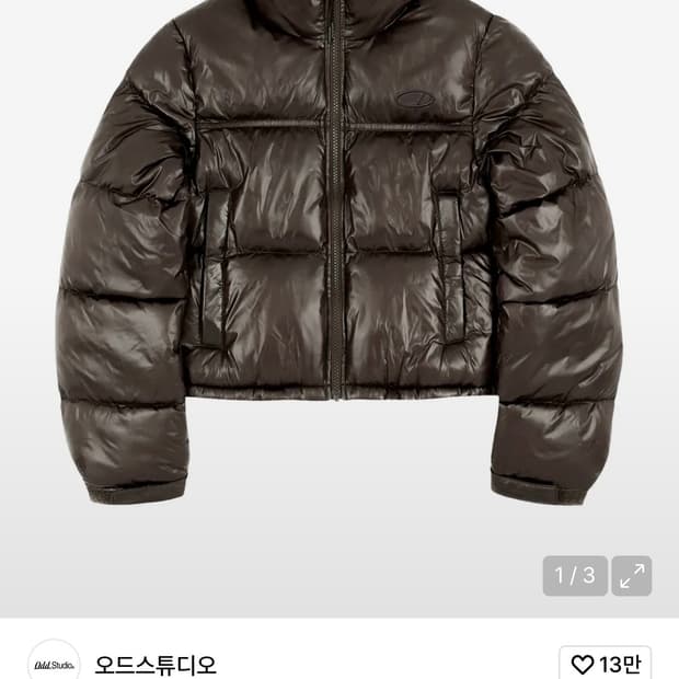 오드스튜디오 숏패딩