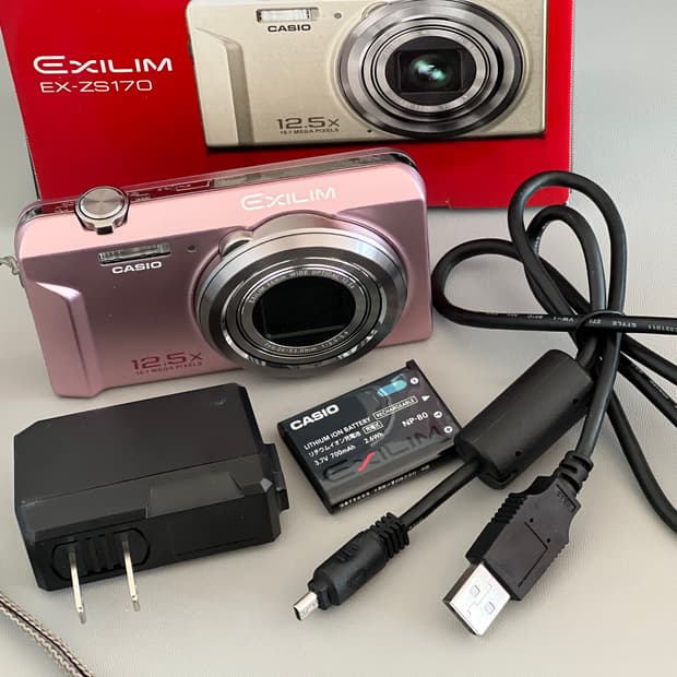 (풀박) 카시오 Casio 엑슬림 Exilim Ex-zs170 핑크 디카