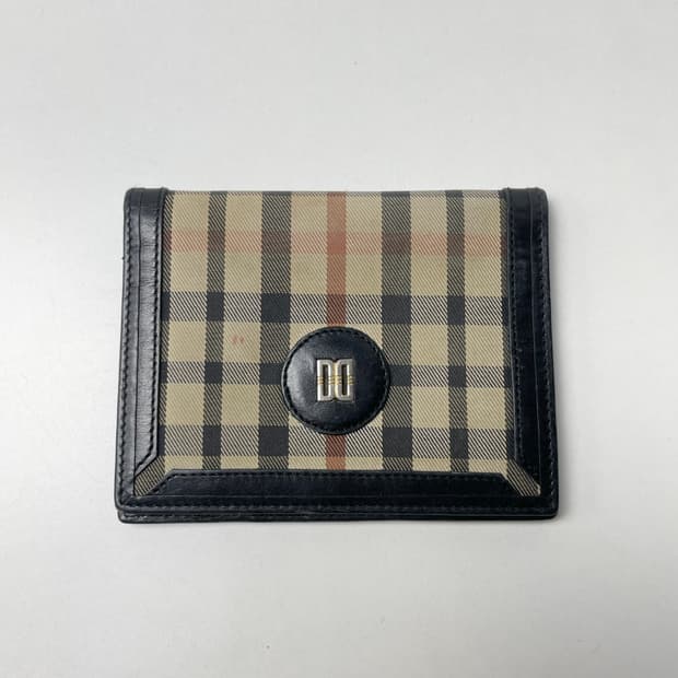 [중고] 닥스 체크 카드지갑