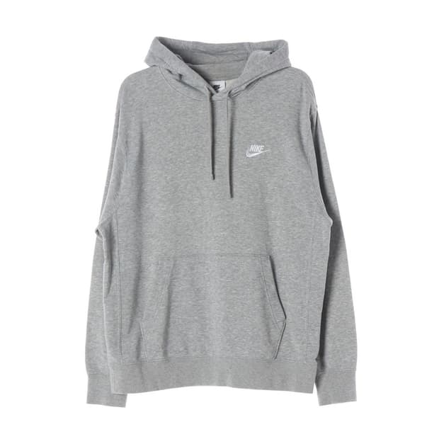 나이키 NSW 클럽 플리스 자수 로고 후드티 그레이 L
