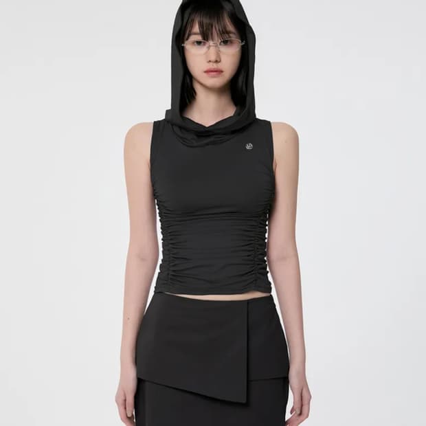 FLAREUP Hooded High Neck Sleeveless
