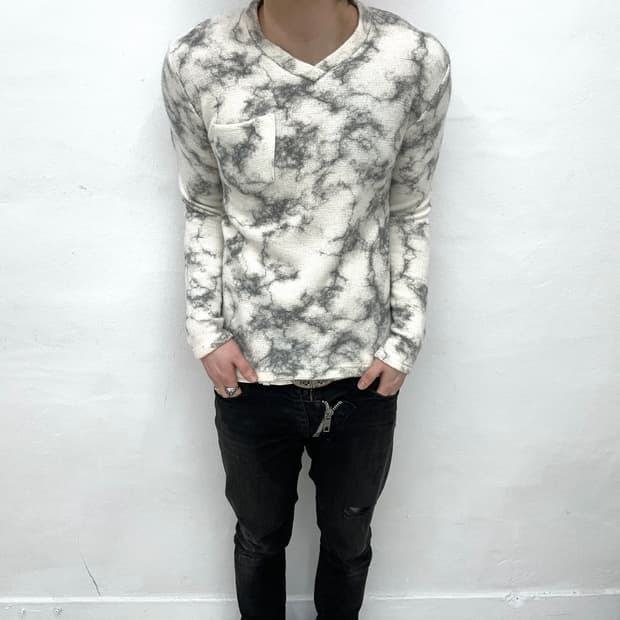 Moussy lightning v-neck long sleeve