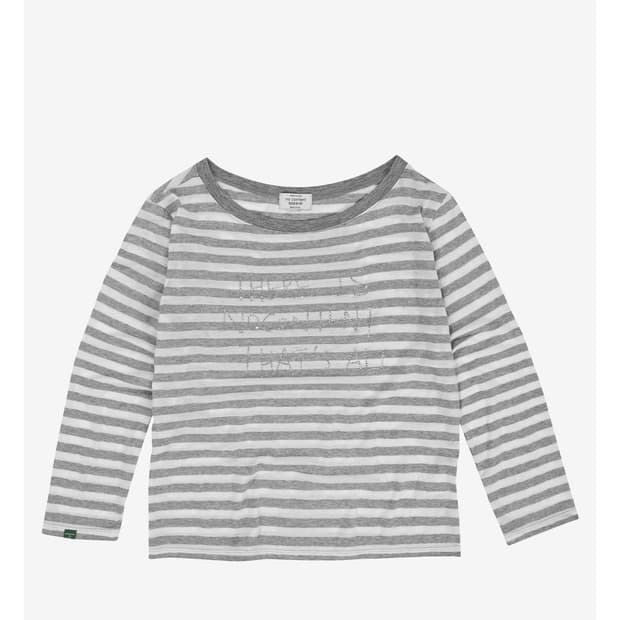 off shoulder stripe T