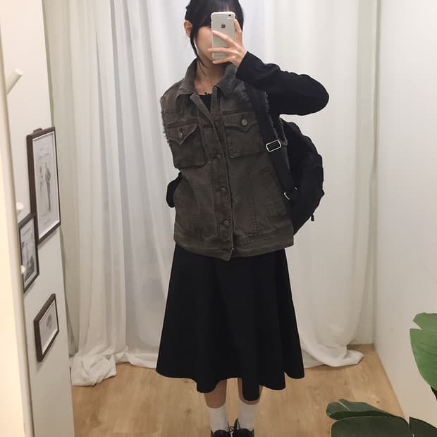 Unisex Vintage Denim Vest 95