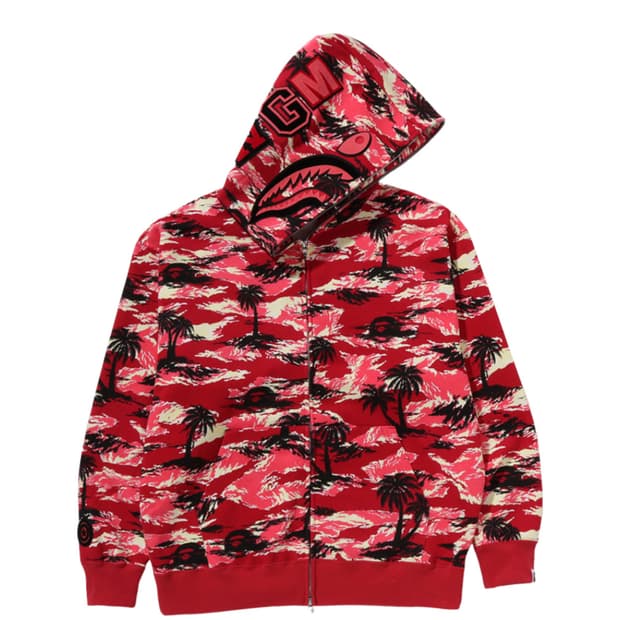 <전국품절제품새상품❗️❗️❗️>베이프 팜트리 후드집업XL