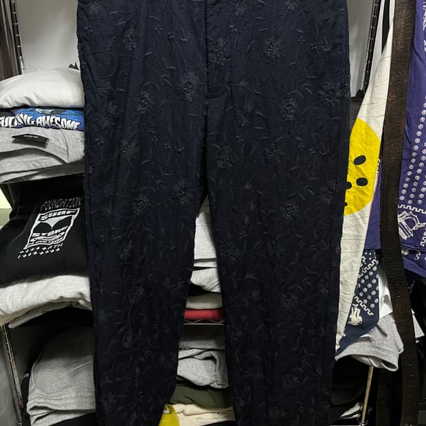 엔지니어드 가먼츠 플로럴 자가드 팬츠