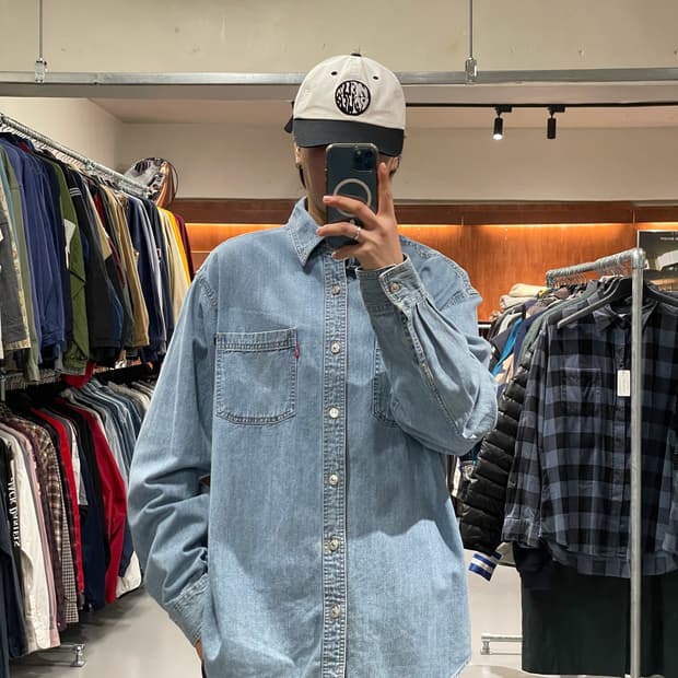 리바이스 데님 셔츠