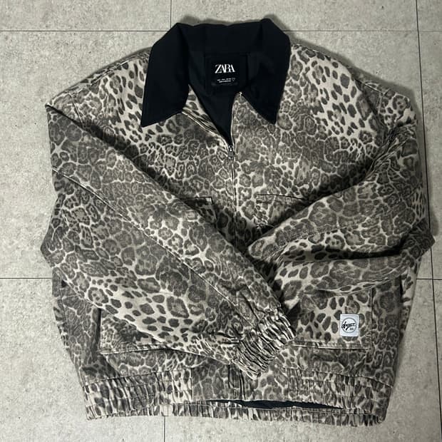 자라 레오파드 자켓
