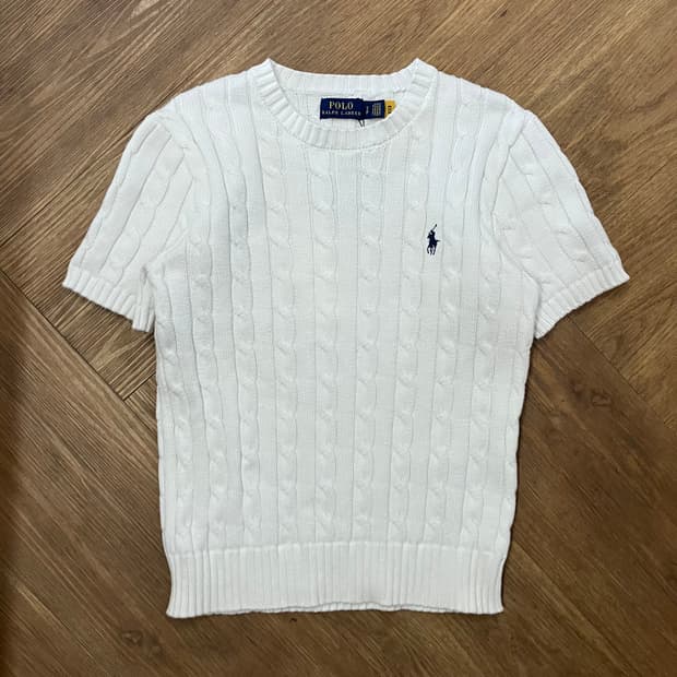 N342 폴로 꽈배기 니트 반팔 큐알제품