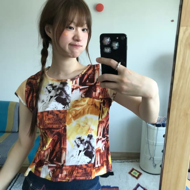 angel printing tee