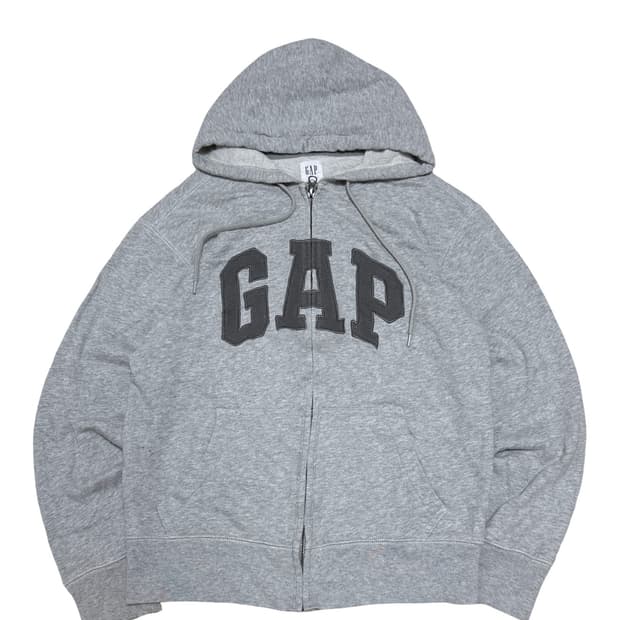 GAP 갭 그레이 후드집업