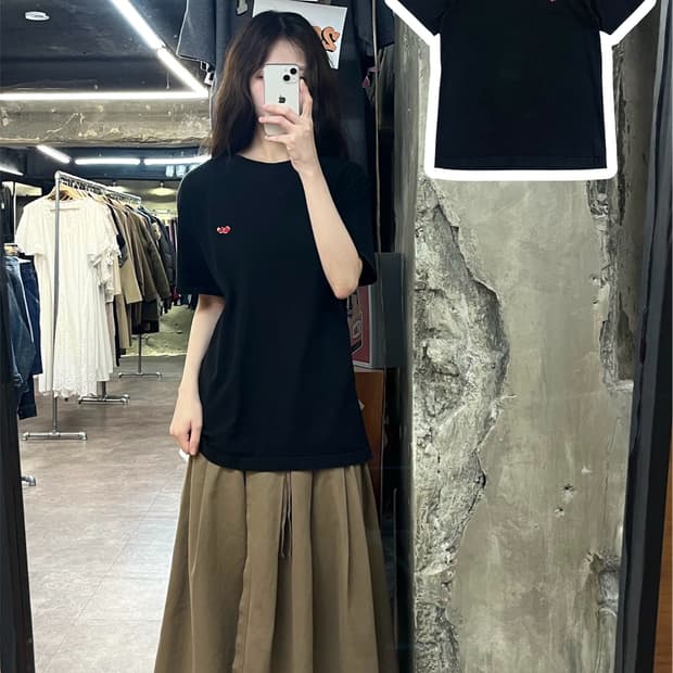 키르시 반팔티 블랙 #csz4081