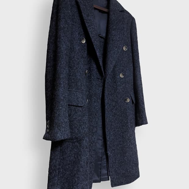 링자켓 블랙라벨 폴로코트 알파카 46