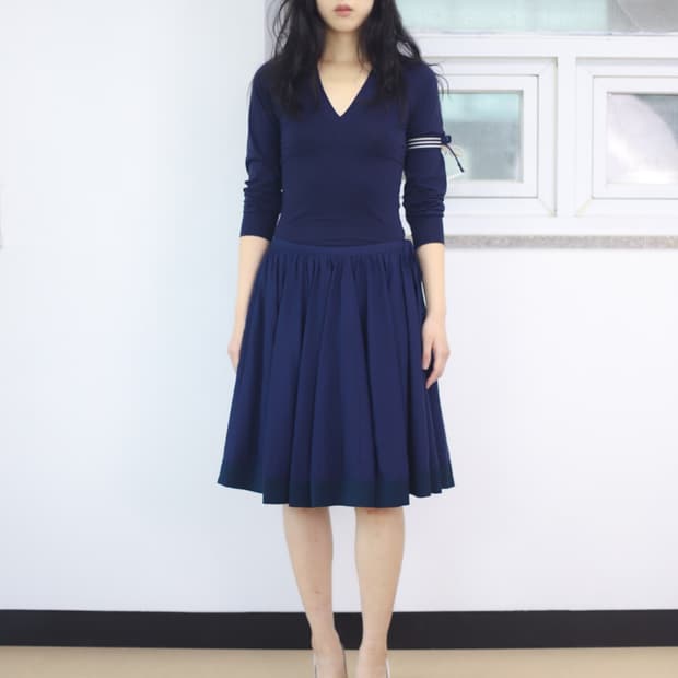 키야기 Adyra 탑 네이비 M