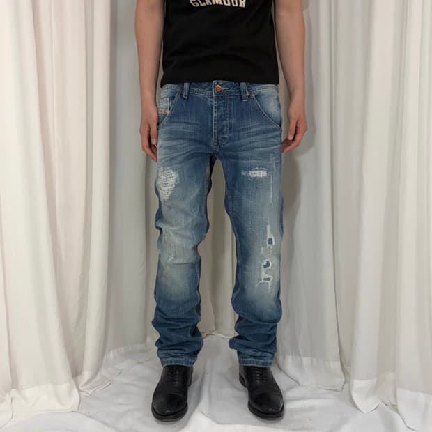 00s 디젤 메이드 인 이태리 디스트로이드 아카이브 데님