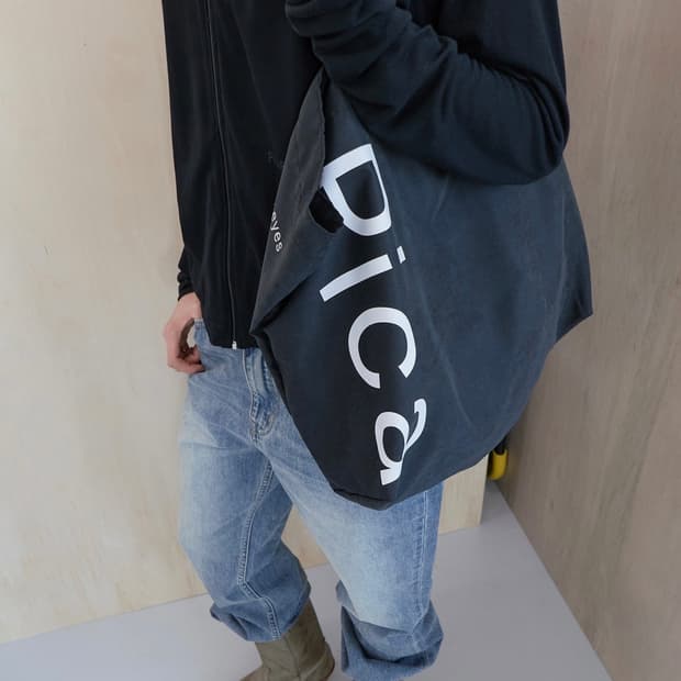 (1회착용) pica 파이카 memory big bag 에코백 _ 블랙