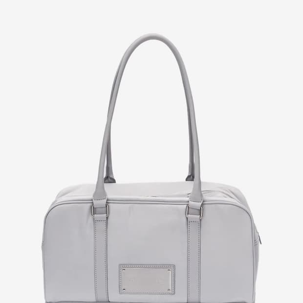 마뗑킴 SPORTY TOTE BAG IN LIGHT GREY