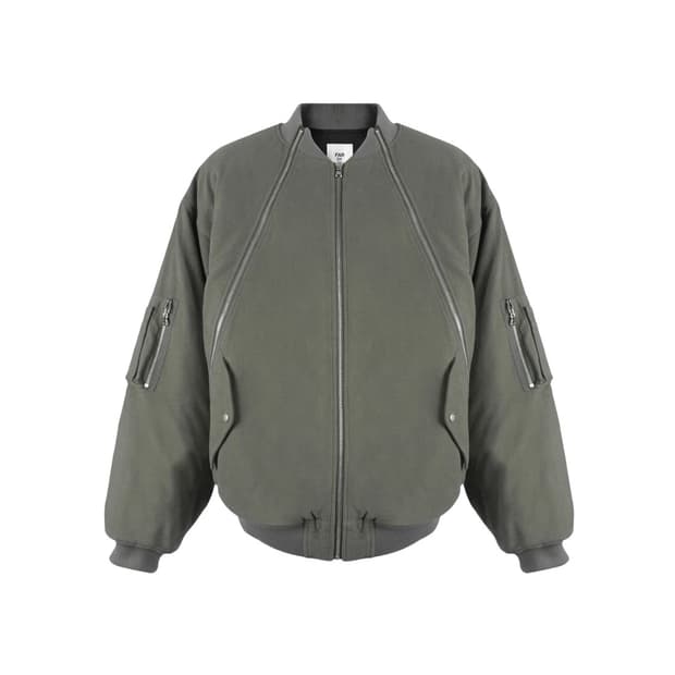 파아카이브 몰스킨 봄버 올리브 1사이즈