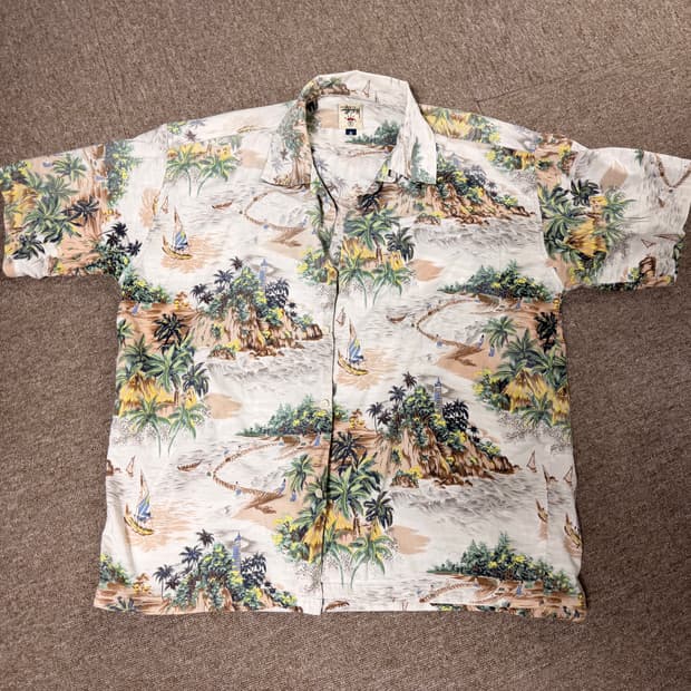 정품S)90s 스투시stussy 포켓 하와이안 반팔셔츠 팔아요