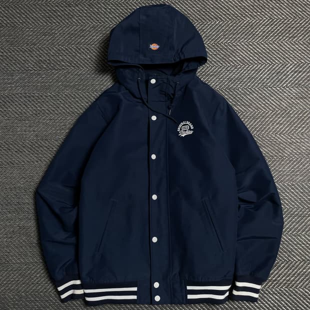 디키즈 USA 오리지날 스타디움 바시티 후드 자켓 네이비y 5065