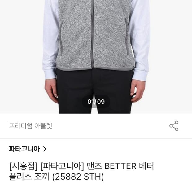 파타고니아 맨즈 BETTER 베터 플리스 조끼 베스트 100 L