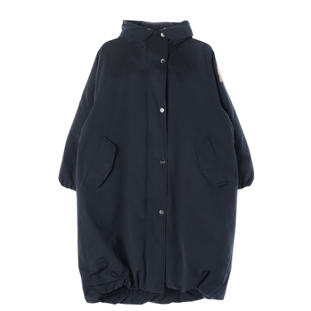 써스데이아일랜드 빈티지 패턴 안감 덕다운 롱패딩 M