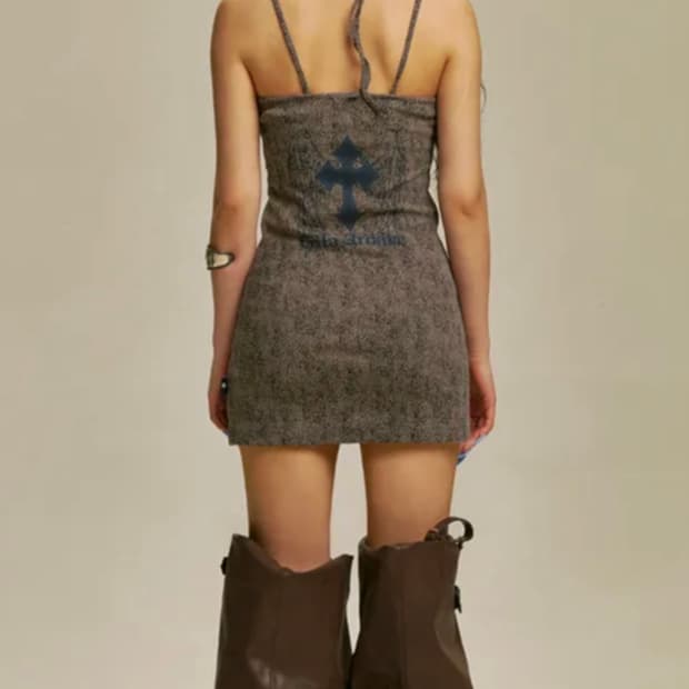 LEOPARD CROSS WING ONE PIECE BR