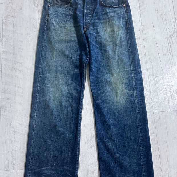 RRL 빈티지 파이브 포켓 기빈스 워싱 데님 32x30