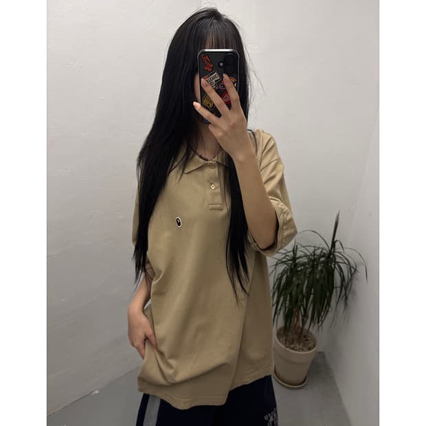 A BATHING APE Ape Head One Point Polo