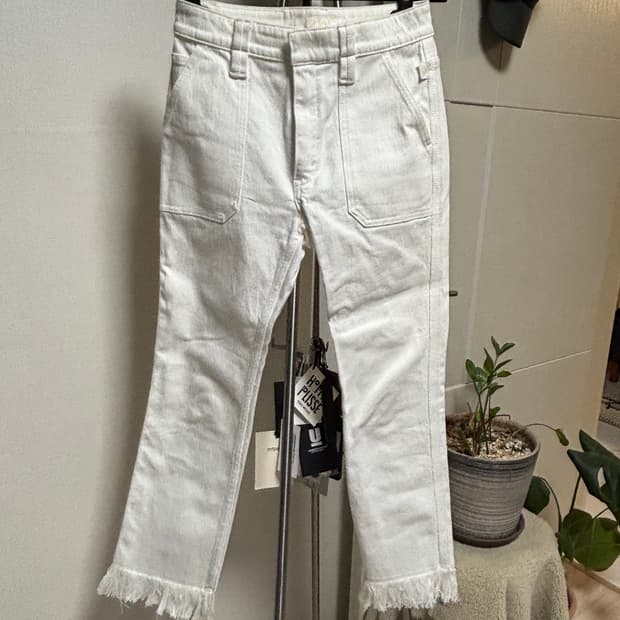 끌로에 화이트 데님 팬츠 34