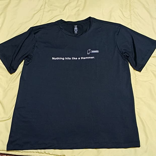 해머 기능성티 실측110 가슴57 기장72